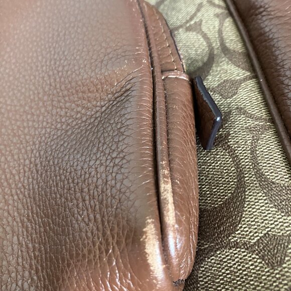 Coach 5671 Signature Canvas Bagpack Brown READ. main image 7